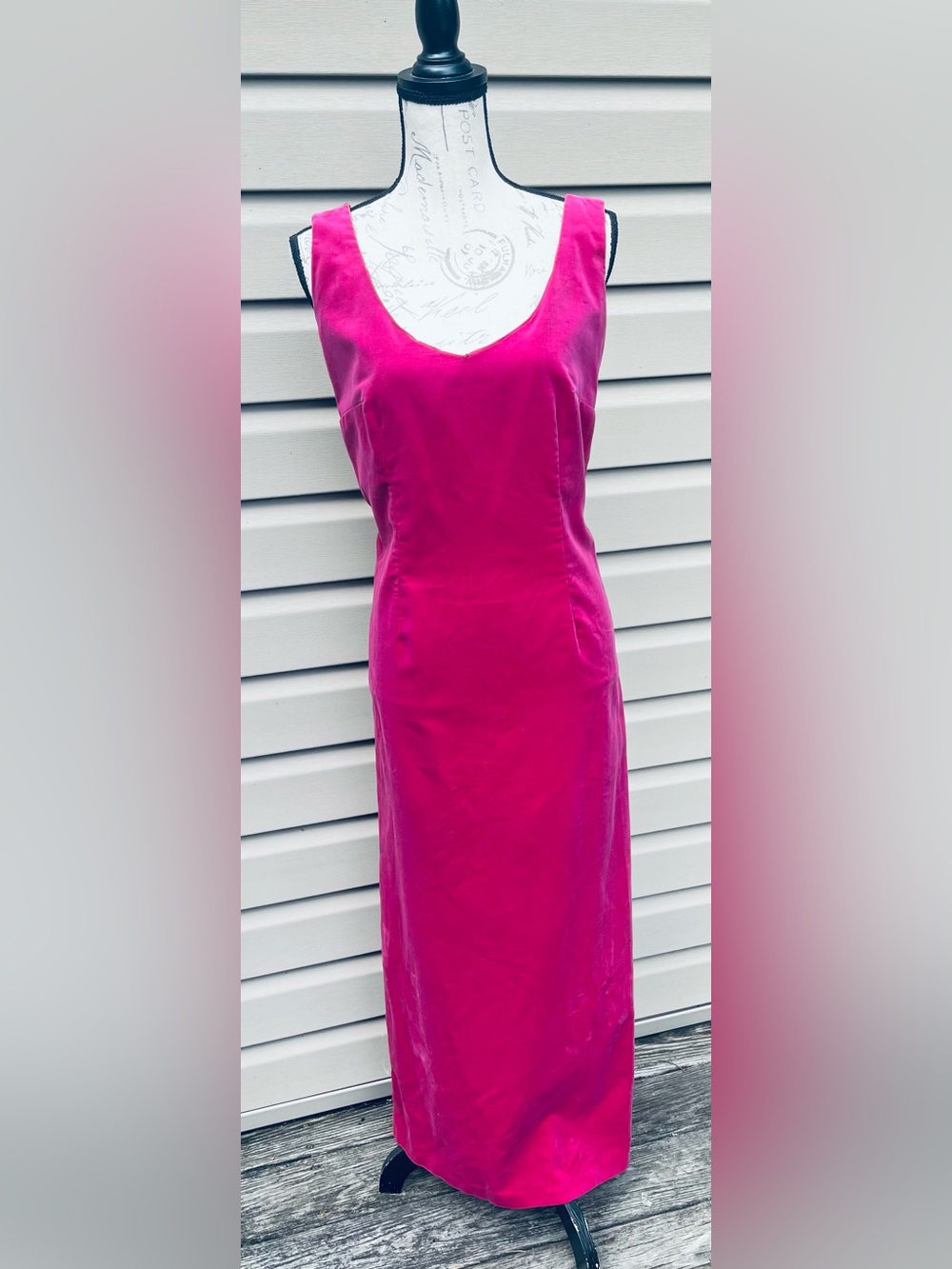 Vintage Designer Sleeveless Sheath Dress